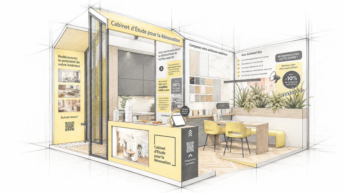 Création d’un stand : comment penser un espace qui attire et raconte votre marque ?